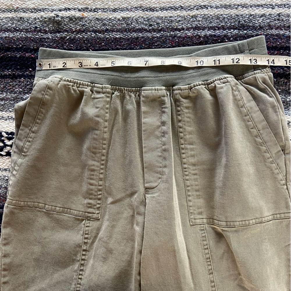 Soft Surroundings Medina Convertible Olive Green Pants Capri Cropped XSmall XS - Picture 3 of 15